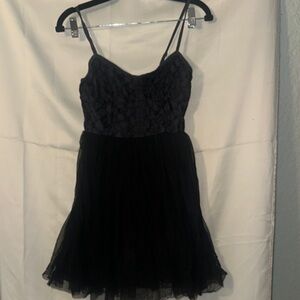 American eagle size 8 y2k whimsy goth dress with tulle skirt runs small